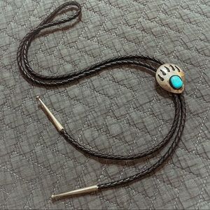 Bear claw bolo tie